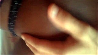 Intense ebony lingerie threesome strapon doggystyle fingering