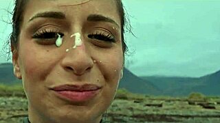 oh wow i dominated beautiful silvia soprano so rough on norway beach slappin spittin kinky cinematic play