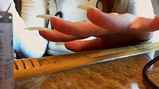 Long Nails Tease in Sexy ASMR Hand Play