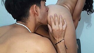 hot russian stepsister loves when i lick her tight pussy alone at home