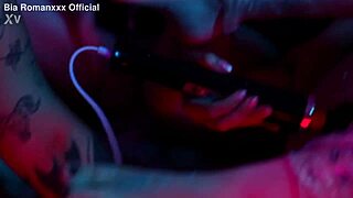 bound big tits babe squirms under foot tickle worship torment