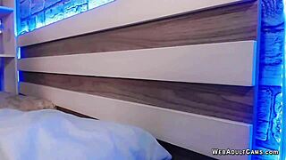 japanese babe fingers her shaved pussy closeup on homemade webcam solo