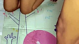 Watch me bathe this cock in fresh milk straight from my tits