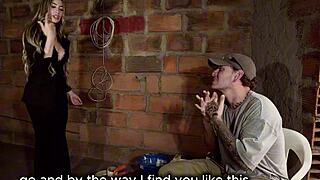 whoa, caught my employee jerking off 😏 now Ambar Prada rides his huge cock cowgirl style 💦