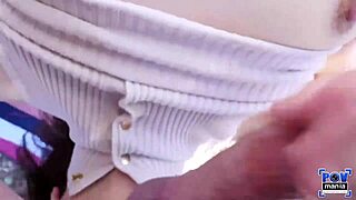 Sailor Luna's big pussy lips drip as she deepthroats Miles Long's huge cock park pov