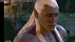 Minthara seduces in bg3 nude sex scene with monster penis fantasy