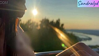 Hungarian Beauty Teases Nipples in Outdoor Paradise Bliss