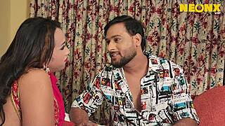 indian bhabhi dates lover devar, he fucks her hairy wet pussy dirty talk closeup