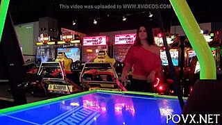 Hey barely legal euro teen you suck that old cock so rough in pov!