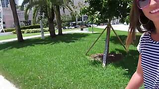 kelsi monroe takes your pov cock deep in her throat and pussy