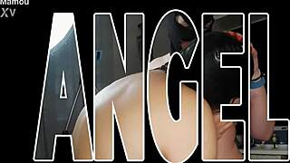 mamou angel teases with round tits lick and masturbation 😏👅💦