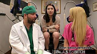 I blasted Mina Moon's tight pussy with hot cum in POV!