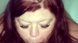 lucky nikki cakes deepthroats dick eats ass on stairs