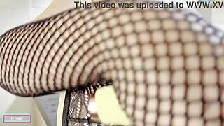 A nerdy Brazilian brunette Latina shoves toy deep in her wet pussy while her big clit throbs