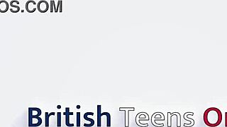 hot british alt student fingers wet pussy in lingerie till explosive orgasm