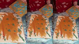 asmr acrylic nails fingering in big glasses mirror... 😍✨