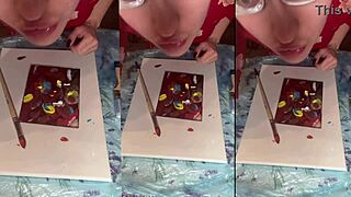 asmr acrylic nails fingering in big glasses mirror... 😍✨