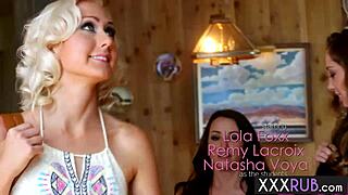 Foursome Lesbians Finger Perfect Milf Body After Massage Tease