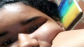 Latina teen gets her pussy licked on Android
