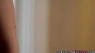 Hot young teen takes on big cock in rough sex scene