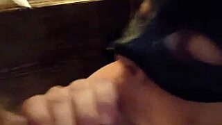 bored housewife with big tits gives blowjob to neighbor