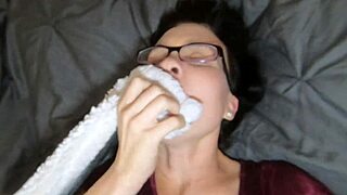 Pussy massage turns intense with toys and deep fingering