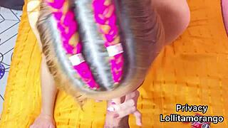 redhead sucks cock and gets cumshot on face