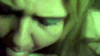 Cock cums directly on her face in raw action.