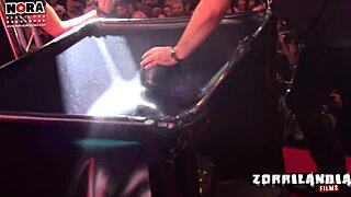 Incubus binds cute girl in tight bondage