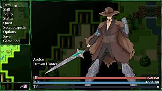 The witch rides for a huge creampie in hentai.