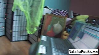 Watch as Natasha gives her fans a special treat this Halloween