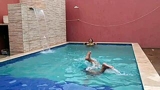 Hey, check out this teen giving a public blowjob outdoors! 😏