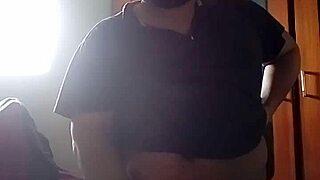 Enjoying a burst of pleasure in this sexy moment