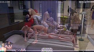 hey, wanna play sims 4 with hot lesbian oral action?