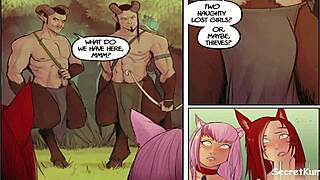 Big Breasted Lesbians Caught Fucking and Eating Pussy in Forest Taboo Scene