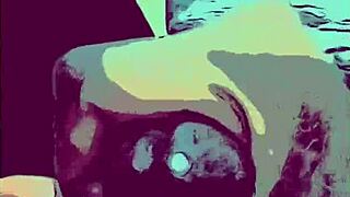 Horny amateur masturbates to intense cumshot.