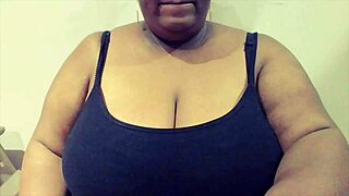 Latasha LacyLoveless says, 'Watch my ebony bbw big boobs suck this dildo on webcam.'