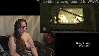 Naked Outlast Playthrough Part 5: Tattoos, Piercings, and Natural Tits on Display.