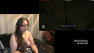 Naked Outlast Playthrough Part 5: Tattoos, Piercings, and Natural Tits on Display.