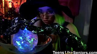 Petite blonde enjoys cock and blowjob in comic video