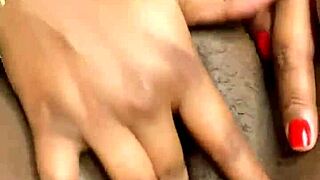 Want to see this ebony babe squirt with big tits and wet pussy in amateur handjob session?