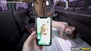 His girl goes for a ride with friends in the park