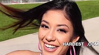 Cute Teen Handles It Like A Pro