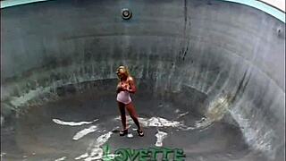 Blonde group in threesome sucking tits and assfucking