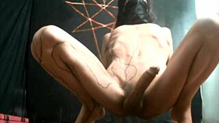 Bearded Lady Teases With Intense Feet And Cock