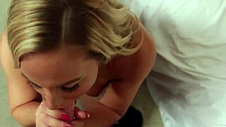 Milf Babe Teases Pussy in Panties Before Intense Blowjob