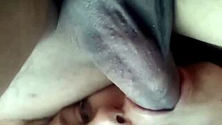 Emily acts like a whore in homemade blowjob scene