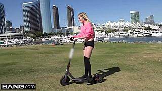 hey chloe foster, why flash your tight pussy in public like that?