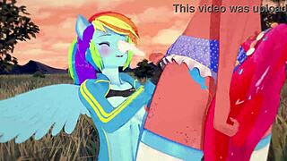rainbow dash creampied by pinkie