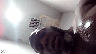 Moo Dawg On The Loose In The Shower